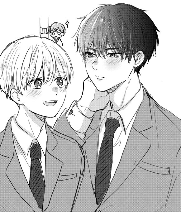 #弟が連れてきた恋人は男子高校生でした
久しぶりに落書き 