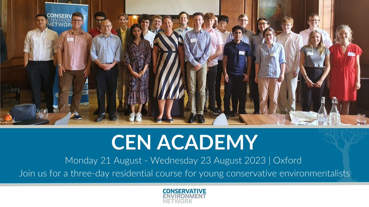 Apply now to come to the next CEN Academy, a free residential course for uni students and recent graduates. It will add to your CV and help you gain skills useful for a career in politics. 🔵🌳  

Read testimonials from last year's attendees and apply👇
cen.uk.com/event-details-…