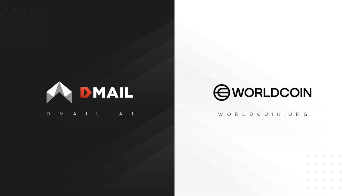Dmailofficial's tweet image. 📣 HUGE Partnership!

💫Seamless login support for #WorldCoin users on Dmail's login page.
🎁WorldID Users get a FREE mint of a #Dmail 8-11 digit NFT Domain.
🔐@worldcoin users can now communicate encrypted messages with Web2/Web3 via DMAIL!

🌐Guide: dmailnetwork.gitbook.io/free-mint-worl…
✉️