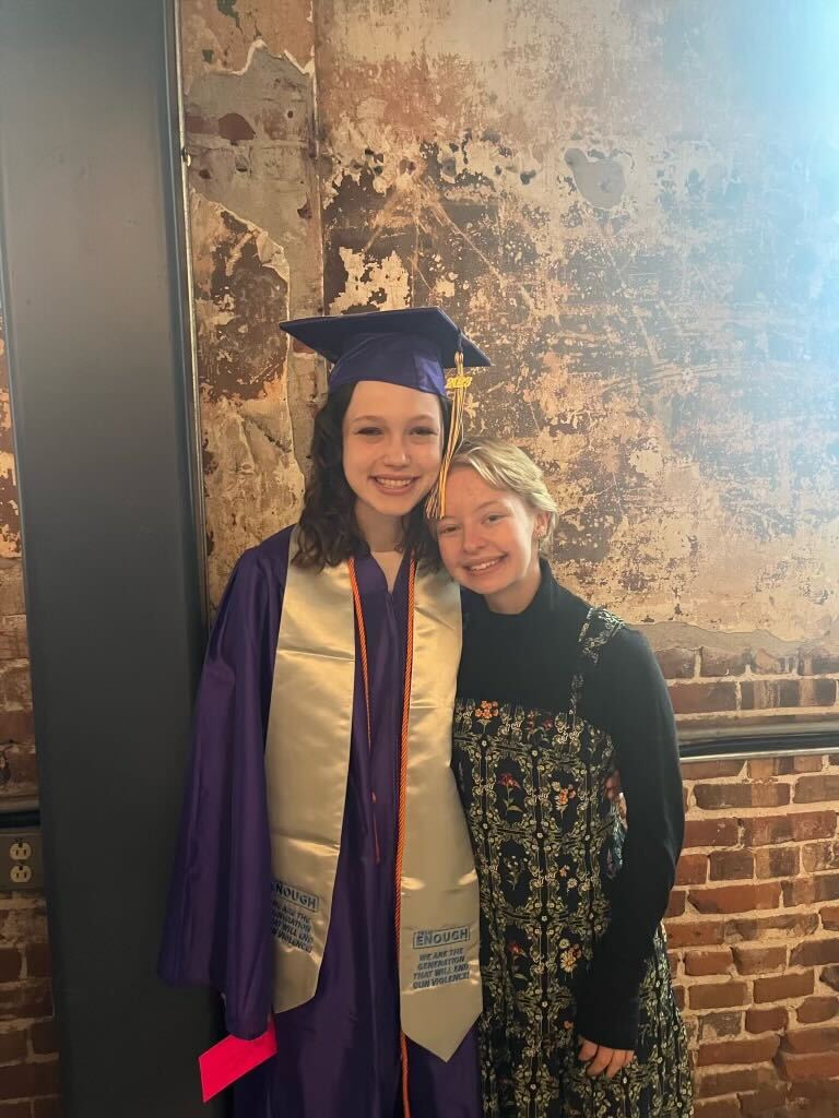 Team_Enough's tweet image. MAKE SOME NOISE FOR THE GRADUATES! 📣

We are so proud of our Executive Council Member @A_Davidofficial, our @teamenoughden co-leader @lbsarkissian, and our intern Catherine McGee who all graduated this weekend! 🎓

We LOVE the Team ENOUGH stoles. 😍