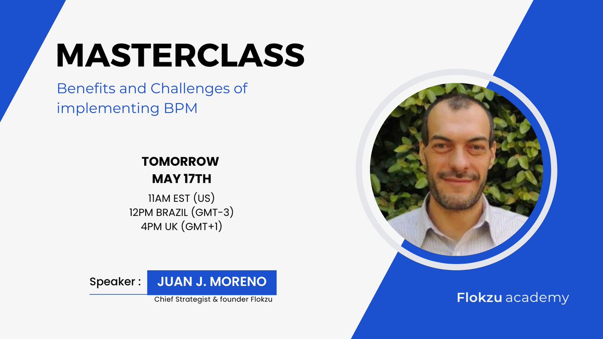 Tomorrow: New Masterclass⚡
During this event, we will discuss the key obstacles that arise in process management and automation projects, and share practical tips to overcome them and achieve efficient results.
There are only a few spots left: lnkd.in/dhAdgNGg