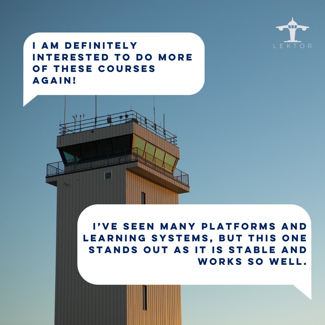 LektorFinland's tweet image. "Gamification is the best!"

Here's more of the feedback we received from participants of the first ever ATC training course at university level in Finland🤩

This is just the beginning for a bright future of ATC training!

#lektor #hamk #atctraining #airtrafficcontrol