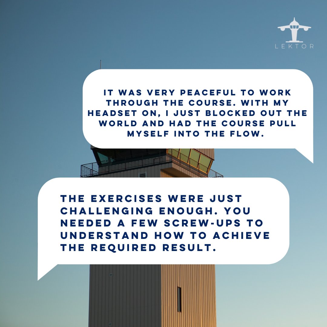 LektorFinland's tweet image. "Gamification is the best!"

Here's more of the feedback we received from participants of the first ever ATC training course at university level in Finland🤩

This is just the beginning for a bright future of ATC training!

#lektor #hamk #atctraining #airtrafficcontrol