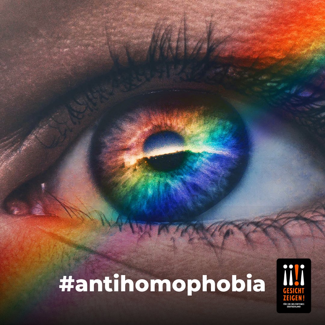GesichtZeigen's tweet photo. Heute ist #TaggegenHomophobie, #Biphobie und #Transphobie. 🏳🌈
Wir finden, es sollte selbstverständlich sein, sich jeden Tag und überall gegen Queerfeindlichkeit zu engagieren! Für ein weltoffenes Deutschland, für eine bessere Welt. 🤗🧡 #gesichtzeigen #antihomophobia https://t.co/HslktQq2nN