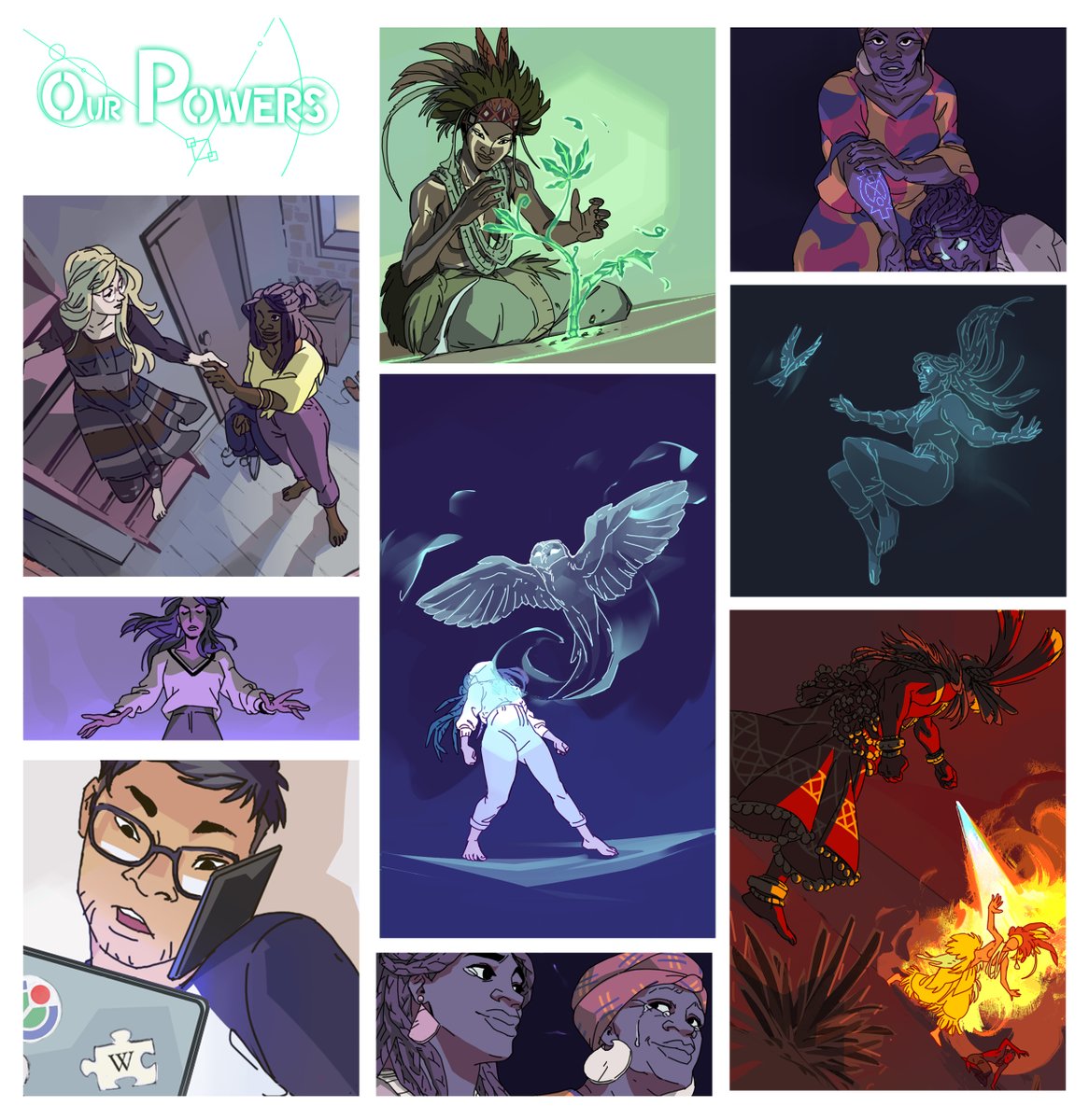 Envie d'un webtoon afro-fantasy ??? 😱

Voici les premières images de "Our Powers" !
Accessible gratuitement dès le 25 mai sur <a href="/webtooncanvas/">WEBTOON CANVAS</a> ✨

On a trop hâte de vous faire découvrir cette histoire.
Stay tuned.

#ourpowers #afrofantasy #écofem #webtoon