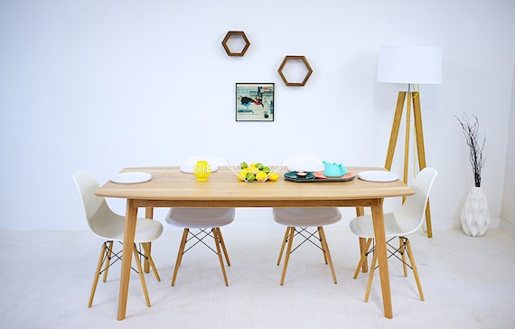 moderncre8ve's tweet image. Scandinavian Modern Dining Table| Handmade Furniture etsy.me/3BGZlcI #midcenturytable #walnutdiningtable #scandinavianmodern @etsymktgtool