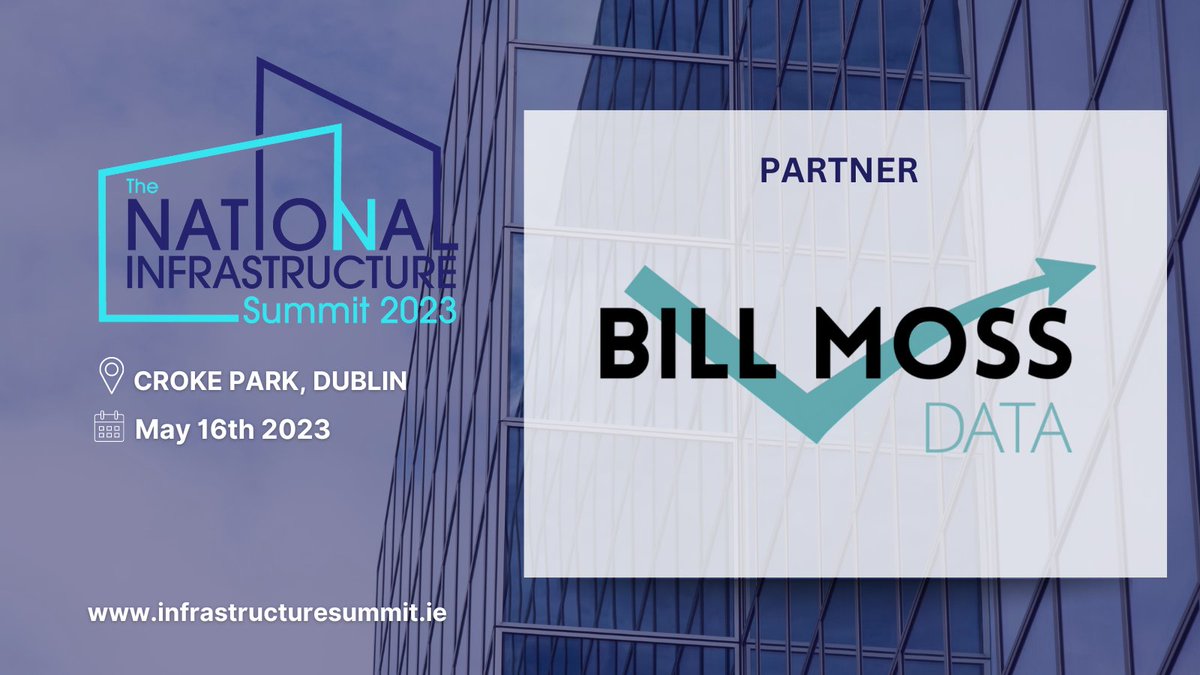 InfraSummitIE's tweet photo. Thank you so much to the amazing Bill Moss Data for their support and for joining us today as an official #infrastructuresummit Partner! 

Visit https://t.co/Cnak6Q051P for more info! https://t.co/Bx0wM76Hbk