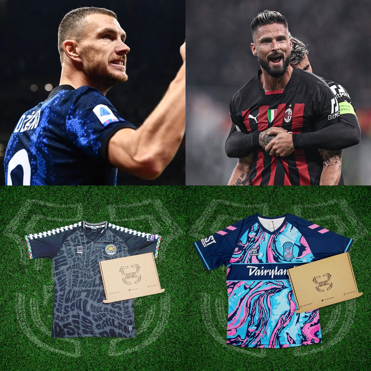 mysteryfootball's tweet photo. If Edin Džeko or Olivier Giroud scores tonight, we will give away a Mystery Football shirt to one lucky follower! 🔵🔴👊

To enter:
1️⃣ RT this tweet
Follow us 🤝

Good luck! 🤞 https://t.co/nuFxVIfvHn