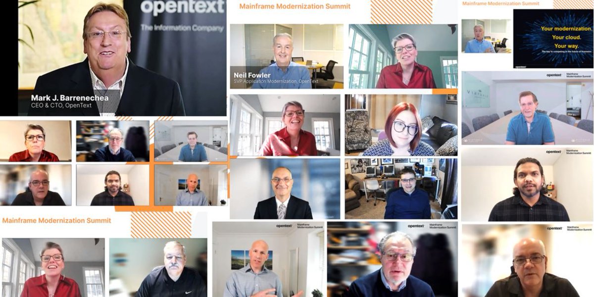 Holger_in_MT's tweet image. Industry leaders & mainframe experts gathered at the first @OpenText Mainframe Modernization Summit& you can now access the content on-demand! Gain valuable insights & discover best practices for your #modernization journey: #MainframeMod23 #MyCompany bit.ly/3odI2z7