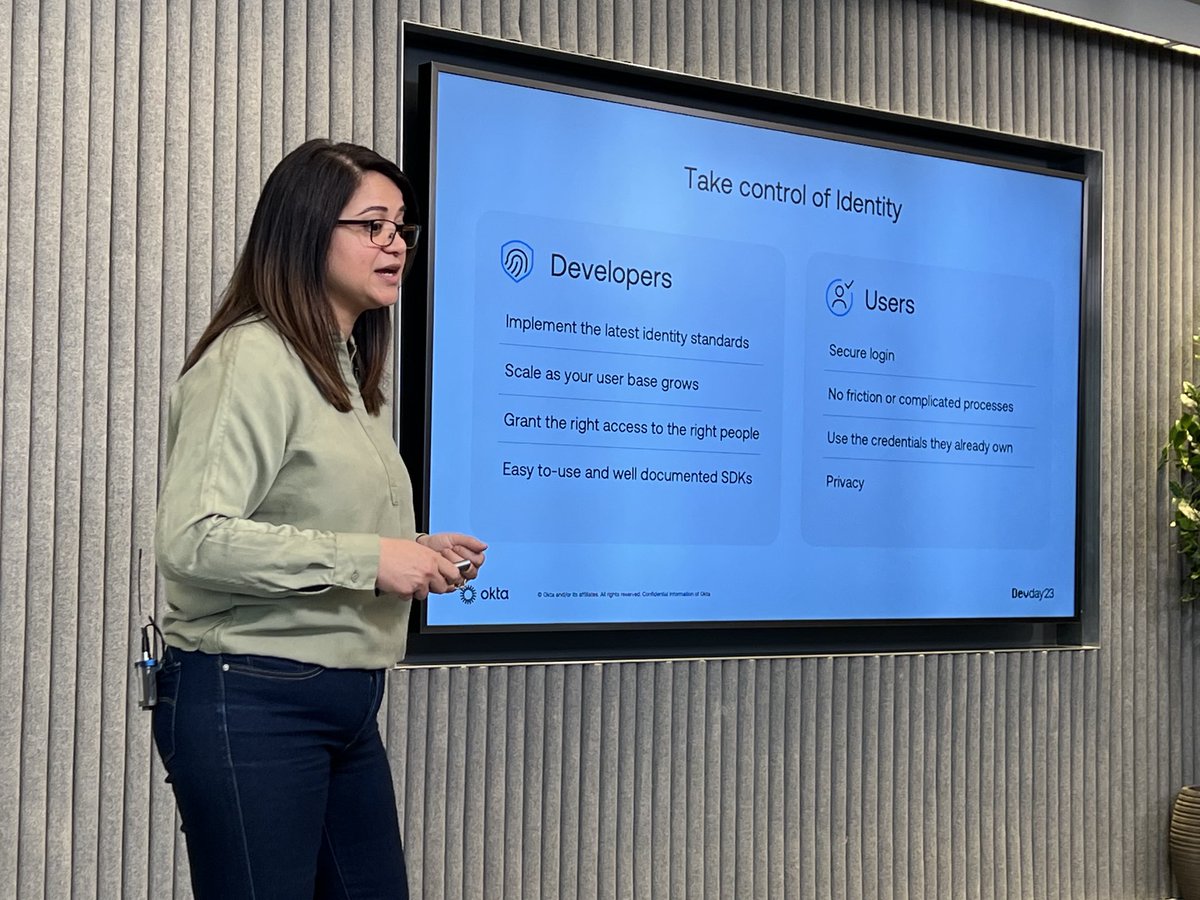 What we mean by “taking control of identity” - standards, scaling, thoughtful access control &amp; well documented SDKs ⁦<a href="/bhawna_tweets/">Bhawna Singh</a>⁩ explains