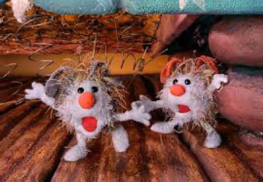 itsqail's tweet image. The dust bunnies from big comfy couch