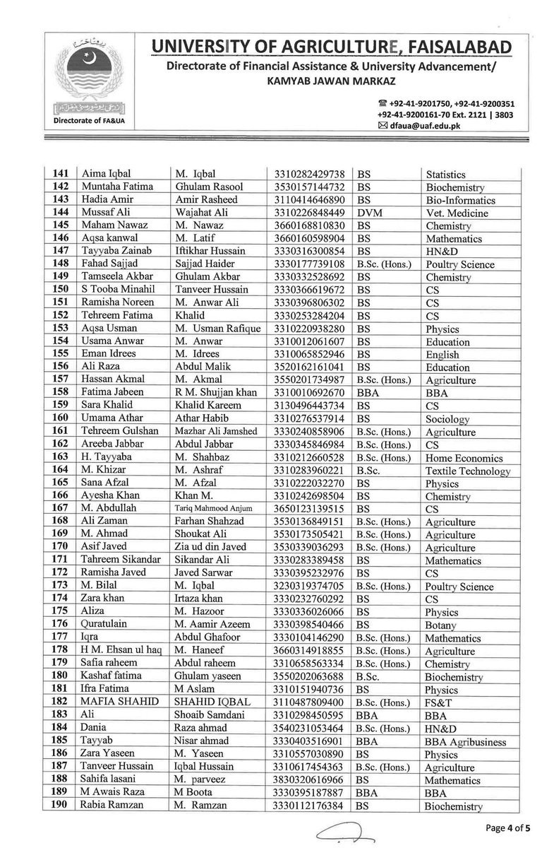 University of Agriculture Faisalabad tweet media