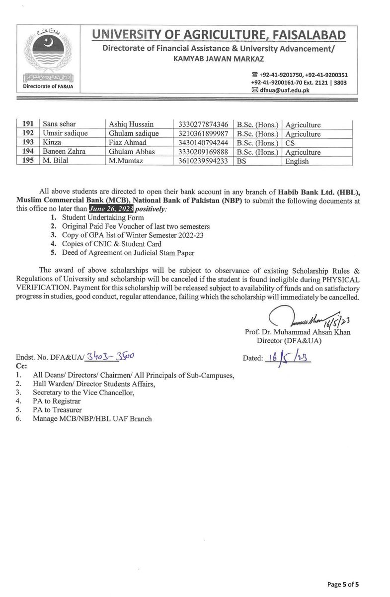 University of Agriculture Faisalabad tweet media