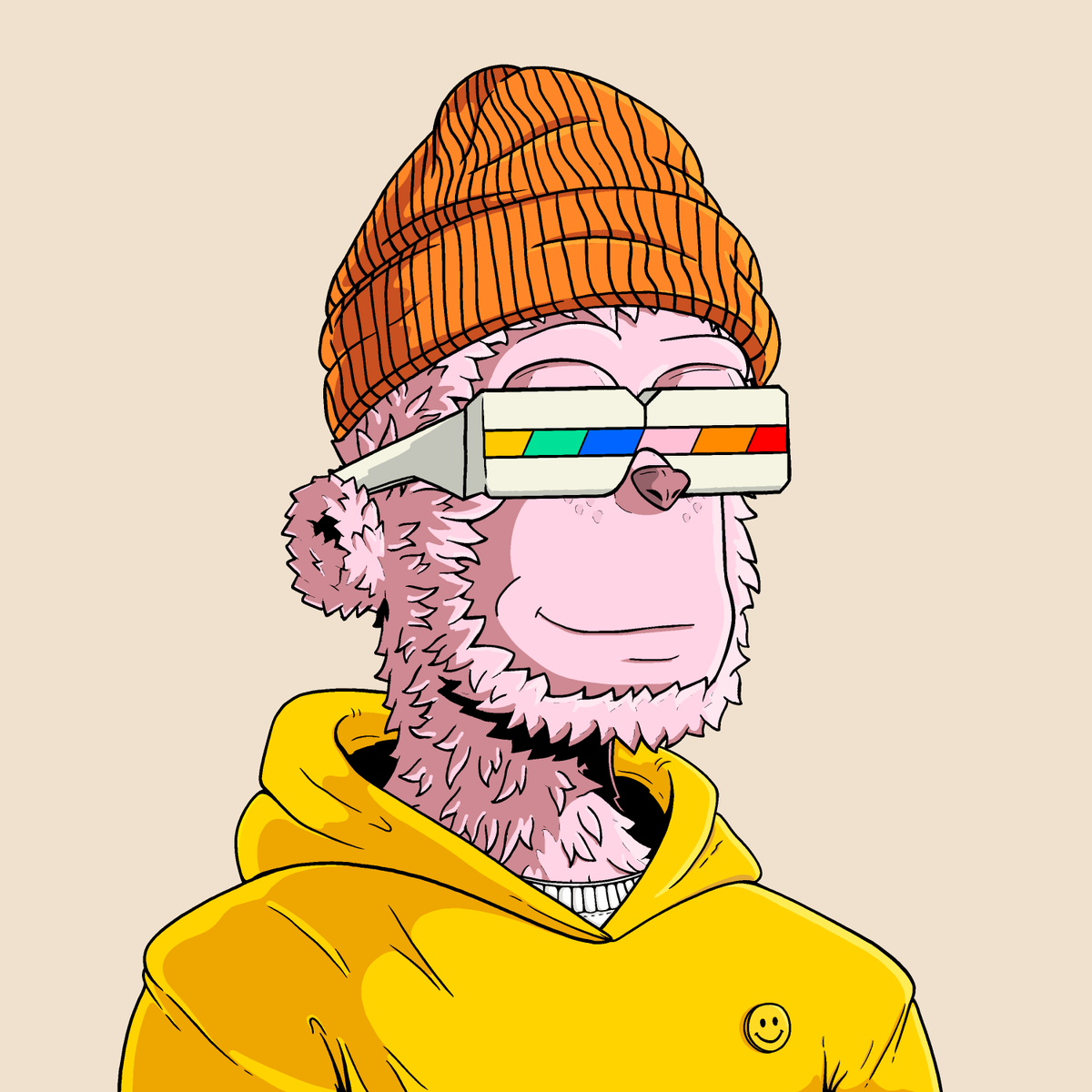 y00tsMintBot's tweet photo. 🎉 y00t #868 just arrived to y00topia! 🎉

🖼️ Background: Buttercream

🖐️ Fur: Pink Marshmallow

😑 Face: Smirk

🧥 Clothes: Happy Hoodie

🎩 Head: Orange Beanie

👓 Eyewear: 6d Glasses

🔗 https://t.co/qwZYkTsFLi https://t.co/knbFQMroFr