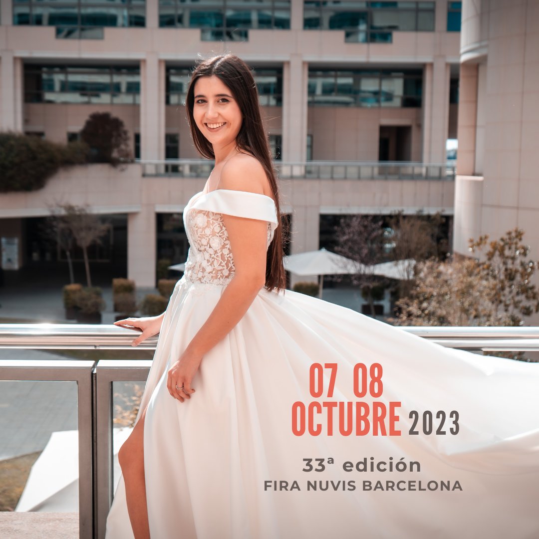 ¡Preparaos para la 33a edición de FIRA NUVIS BARCELONA 2023! 
El 07-08 de octubre en Barcelona.
Será una feria espectacular, con sorpresas y nuevas propuestas
Vuelven los esperados desfiles a Fira Nuvis, presentando las nuevas colecciones y tendencias nupciales para el año 2024.
