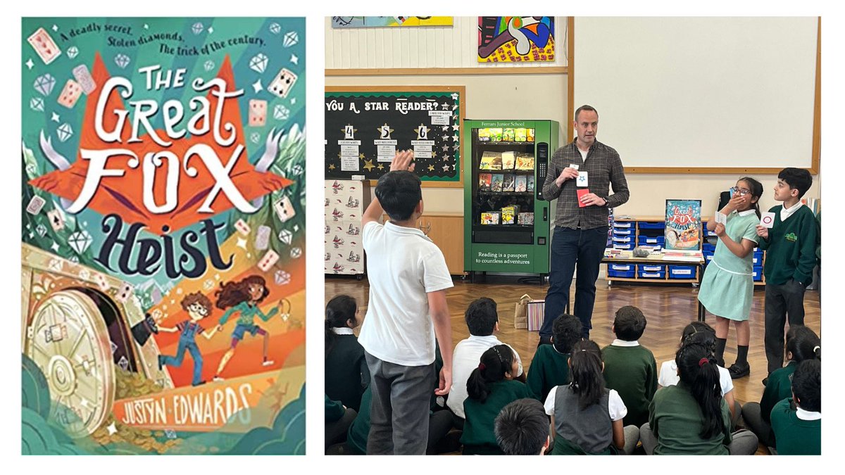 Ferrars Junior (@ferrarsjunior) on Twitter photo We were lucky enough to have a magical visit from author <a href="/justynedwards/">Justyn Edwards | the Great Fox series</a> today! Thank you <a href="/WalkerBooksUK/">Walker Books</a> We were lucky enough to have a magical visit from author <a href="/justynedwards/">Justyn Edwards | the Great Fox series</a> today! Thank you <a href="/WalkerBooksUK/">Walker Books</a>