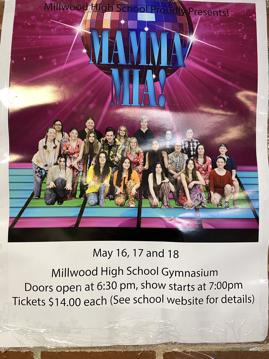 Here we go! Break a leg <a href="/millwood_high/">Millwood High School</a>