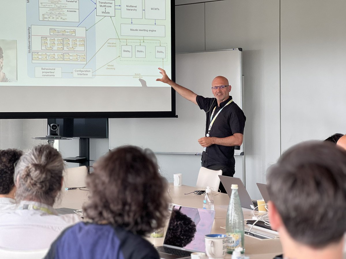 IMDEA Software (@imdea_software) on Twitter photo 🔵 <a href="/adrianrutle/">Adrian Rutle</a>, from @hvl_no, has given an overall introduction to multi-modelling, then hint at various ways of achieving consistency and has also presented an approach to restore consistency based on reinforcement learning. 🔵 <a href="/adrianrutle/">Adrian Rutle</a>, from @hvl_no, has given an overall introduction to multi-modelling, then hint at various ways of achieving consistency and has also presented an approach to restore consistency based on reinforcement learning.