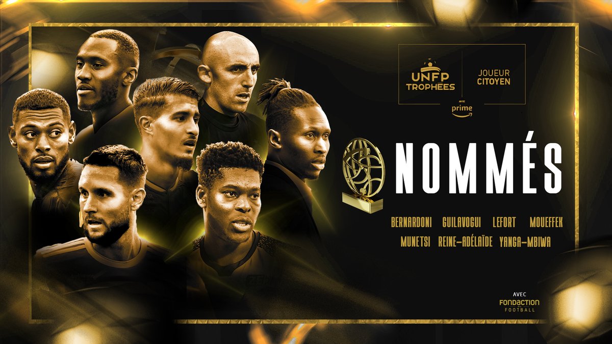 UNFP's tweet photo. Actions humanitaires, défense des animaux, aide à l'enfance... 

Ils ont un impact en dehors des terrains, et sont nommés pour le Trophée UNFP du Joueur Citoyen :

M.MUNETSI, P.BERNARDONI, J.LEFORT, J.REINE-ADÉLAÏDE, M.YANGA-M’BIWA, A.MOUEFFEK et J.GUILAVOGUI 🤝

#TropheesUNFP https://t.co/pxRdwba8F1