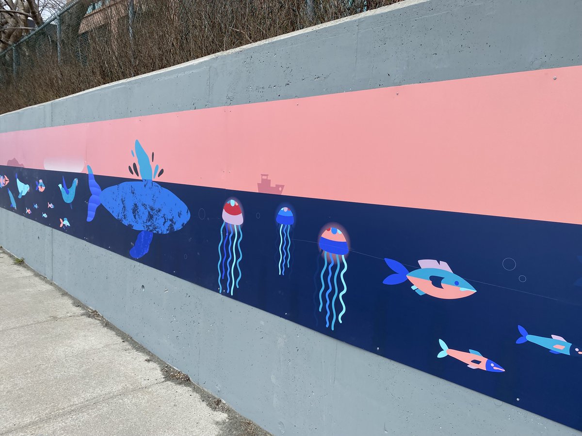 Today, Deputy Mayor O’Leary was joined by artist Molly Margaret & reps. fr @TCAR_GovNL @TheRooms_NL at the unveiling of a mural on Harvey Road. Created by Molly Margaret & Lily Taylor, the mural celebrates the meaning of home: loom.ly/2cg8KcY #NLArts #ComeHome2022