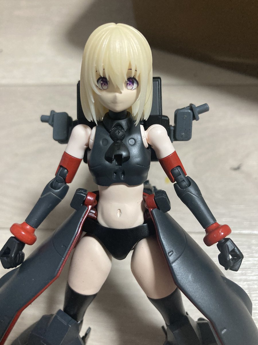 メイプルの機械神みたいな感じでモビルドールサラをミキシングしていきまーす
まずはヴァーチェとサバーニャのパーツを取り付けランナーを切り取り装着髪型はmuscutoさんのを使用し目はエクスキューショナーを仕様
身捧ぐ慈愛みたいになったので黒髪に塗装せねば