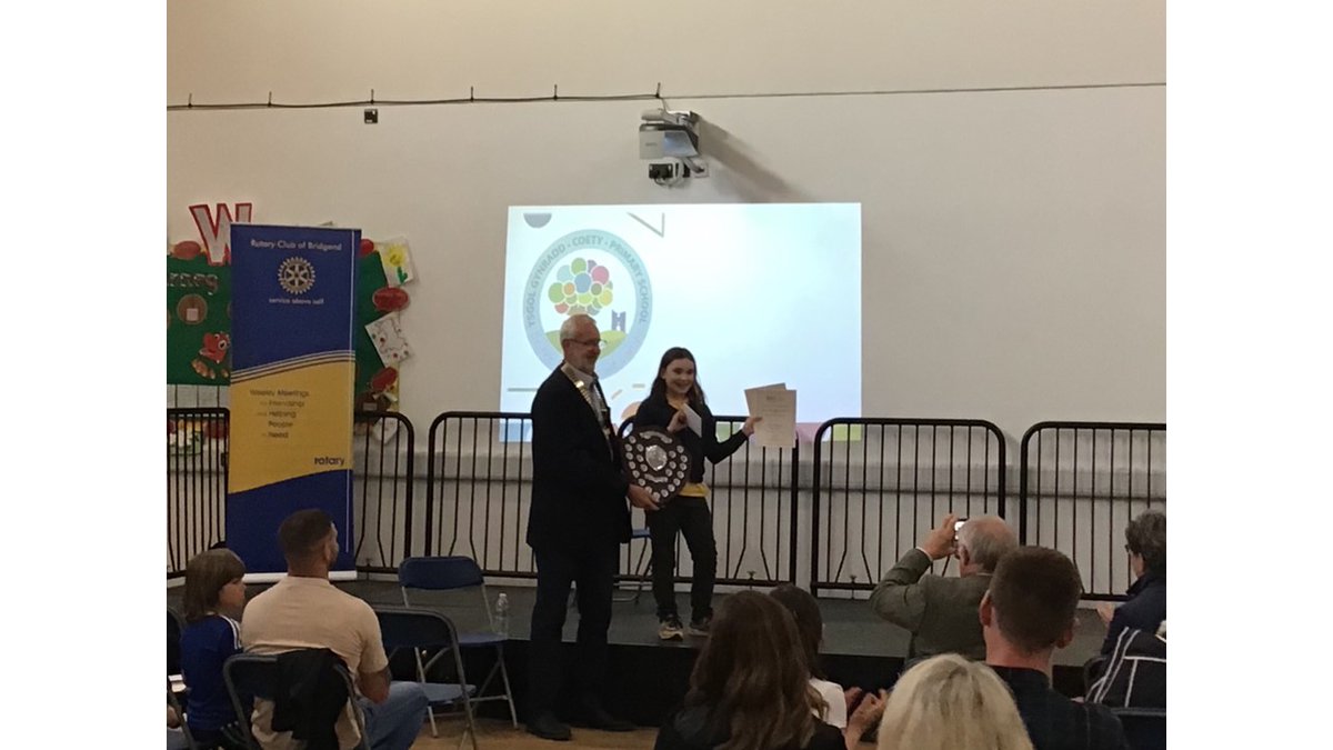Ffaldau Primary (@ffaldauprimary) on Twitter photo Congratulations to Alice who won the Bridgend Rotary Youth Speaks competition last week, after a writing and presenting her speech,‘Bee nice to the bees.’  We are very proud of her, as she competed and won against 10 other schools. Da iawn to everyone who took part. <a href="/BridgendCBC/">Bridgend CB Council</a> Congratulations to Alice who won the Bridgend Rotary Youth Speaks competition last week, after a writing and presenting her speech,‘Bee nice to the bees.’  We are very proud of her, as she competed and won against 10 other schools. Da iawn to everyone who took part. <a href="/BridgendCBC/">Bridgend CB Council</a>