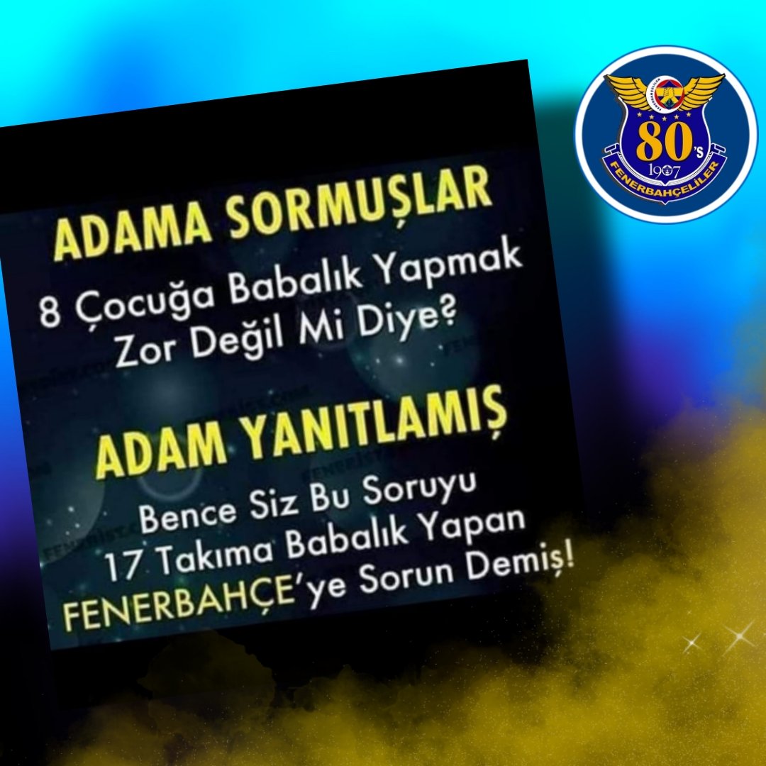 Fenerliyiz biz atadan.💛💙
<a href="/Fenerbahce/">Fenerbahçe SK</a>
<a href="/80sFenerbahceli/">80's FENERBAHÇELİLER</a> <a href="/80sRamazan/">Ramazan Çetinkaya..Fenerbahçeliler</a> 
#Fenerbahce 
#fener #kadikoy 
#teksevdamfenerbahce