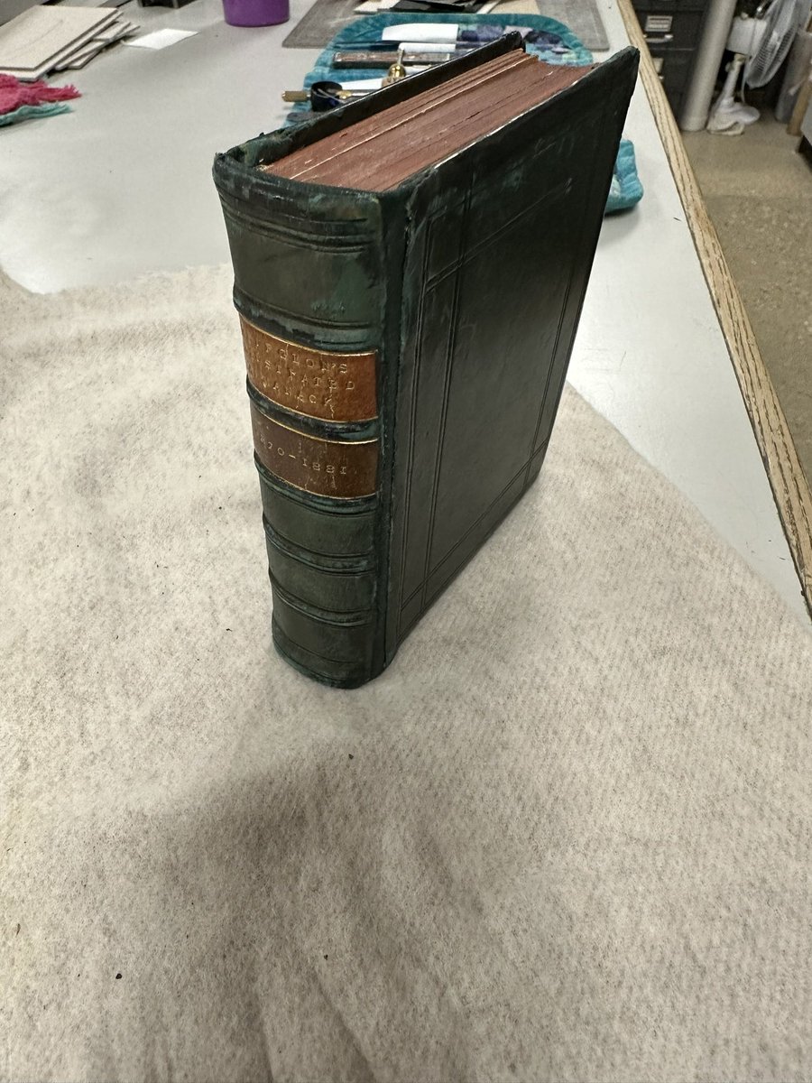 Completed the restoration of the Spurgeon book — # SWBTS Libraries. The hinge and spine are now restored with leather and all the pages secure.  This restoration was about 20 hours of work. Including before and after photos.
Next restoration selected - it has some challenges.