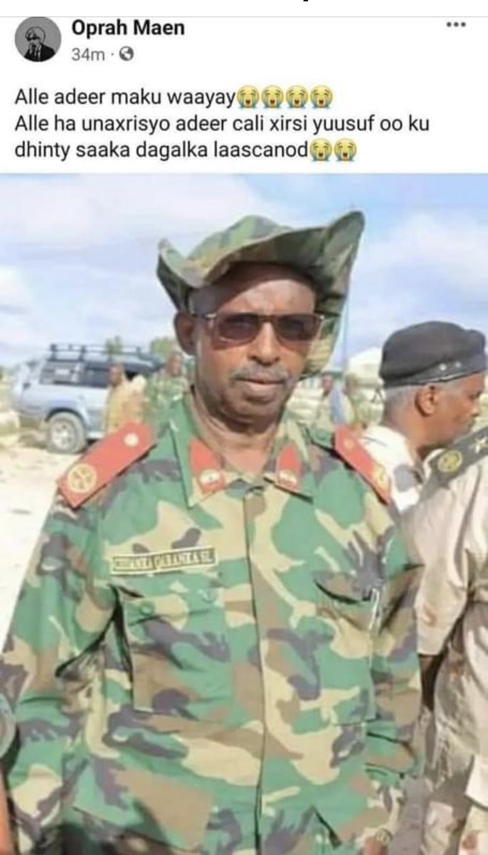 AmbWarsame's tweet photo. ANOTHER ONE BITES THE DUST 
SNM Terrorist  Ali Hirsi Yusuf ayaa goordhoweyd lagu dilay Laascaanood. Wuxuu qeyb ka ahaa Jabhada #SNM ee saaka weerarka kusoo qaaday #Laascaanood. #Somalia 🇸🇴 #SSCPrevails https://t.co/2l6lqN3K84
