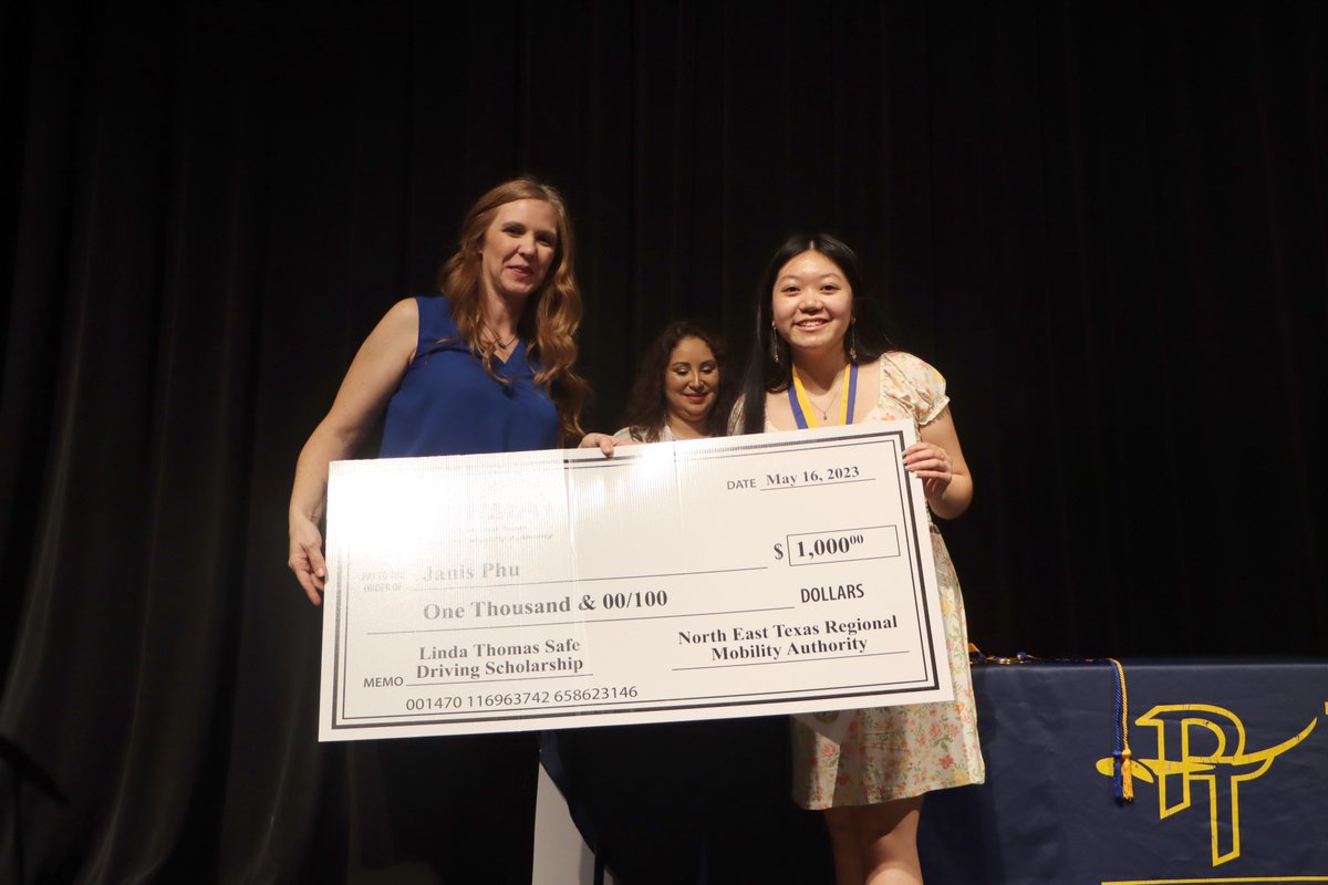 Congratulations to Janis Phu from @PTISDPirates in Gregg County on receiving the 2023 Linda Thomas Safe Driving Scholarship! Her hard work and dedication have made her family, friends and community proud. netrma.org/scholarship