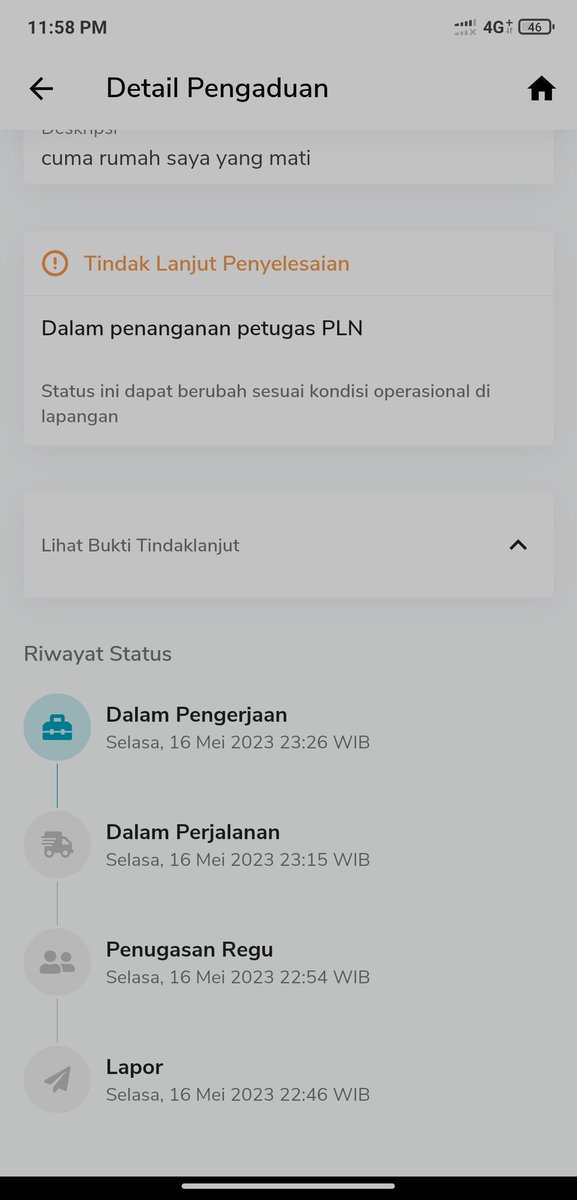 angglank's tweet photo. @pln_123 ini teknisinya ga dateng tapi statusnya dalam pengerjaan

ditelfonin juga ga direspon https://t.co/UPueBpG6GC