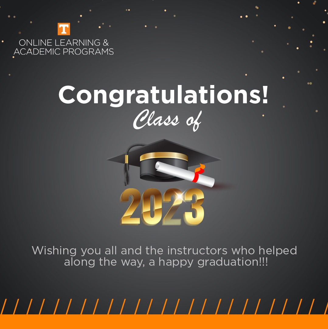 We couldn't be prouder of our graduating #OnlineVols!