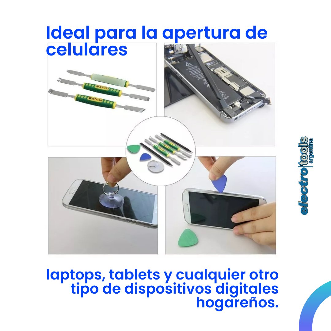 ElectroToolsArg's tweet photo. 🔧📱 Abrí, desmonta y repara dispositivos móviles con facilidad. 

El kit BST-9902 incluye una sopapa de succión y púas de apertura. 

¡Dale una nueva vida a tus dispositivos! 💪✨ 

📲11 6237 2949
📩ventas@electro-tools.com.ar
🌐https://t.co/MPvq0dyDZD https://t.co/hheOVBR1dj