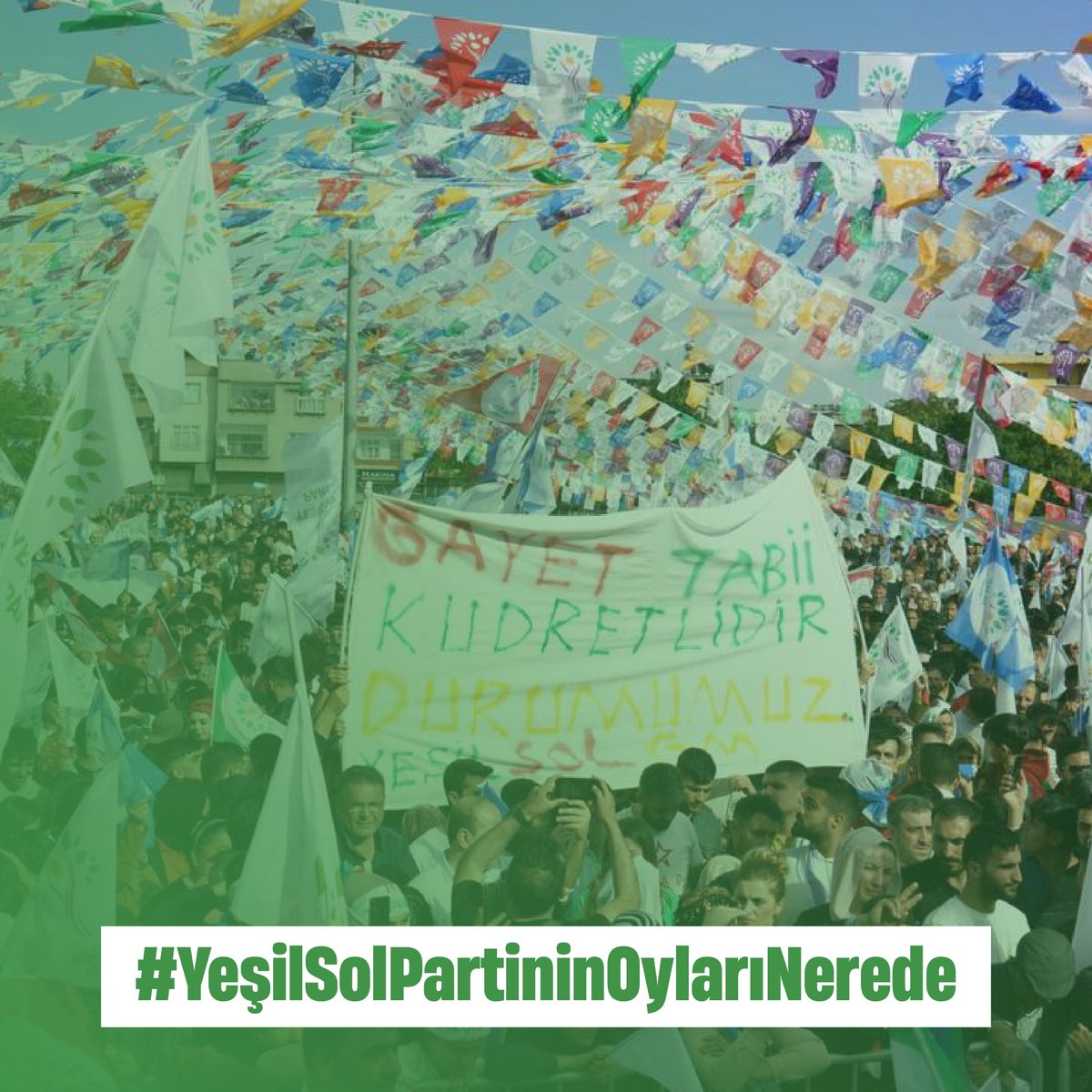 SezaiTemelli's tweet photo. #YeşilSolPartininOylarıNerede YSK bunca şaibeli durum söz konusuyken itiraz süresini hemen uzatmalı. Oylarımızı çalanların yanına bırakmayacağız. https://t.co/rlSgX6uGVf