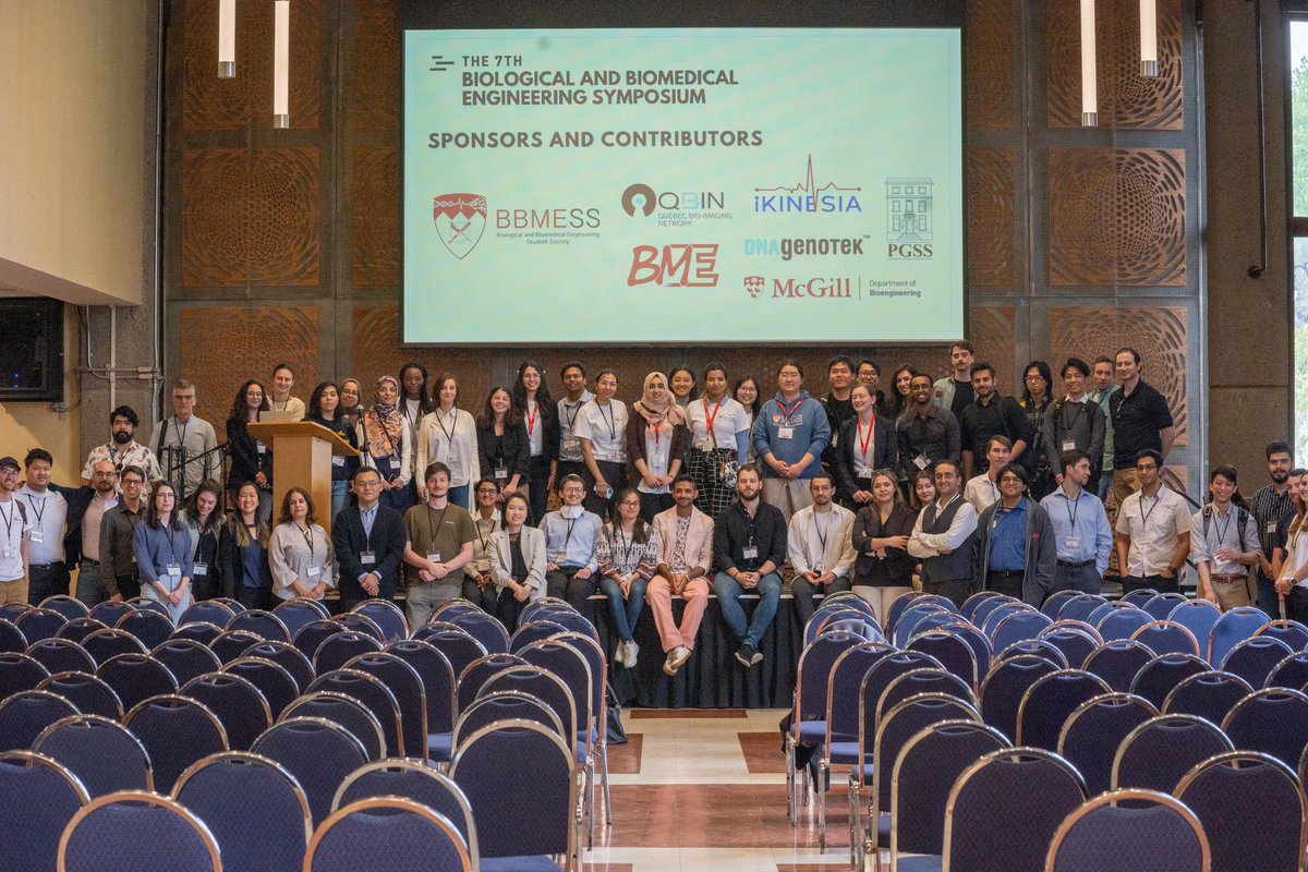 BioengMcGill's tweet photo. (pt.1) Here are some more highlights from this year's Biological and Biomedical Engineering Symposium. Thank you again to all of our participants!
#mcgill #bioengineering #bbme https://t.co/3EzWzslrsF