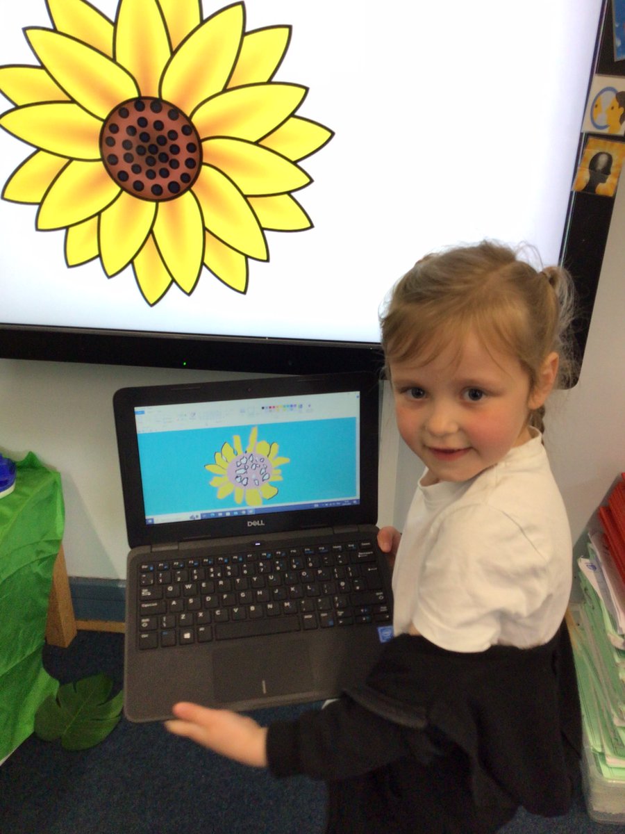 ditton_ps's tweet image. 1RD have enjoyed their digital painting lesson in computing today. They have produced some fantastic sunflowers 🌻 #DittonPrimaryComputing