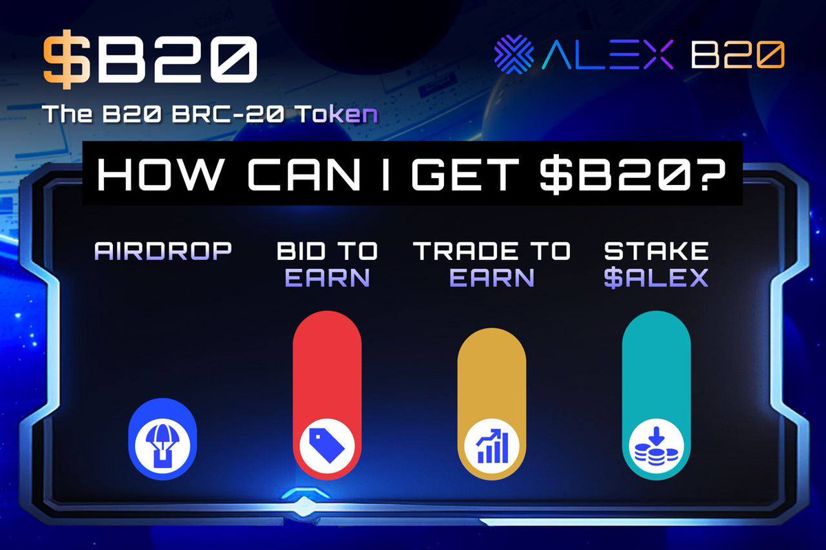 📢 Major Announcement: Introducing $B20

What is $B20? 🧐 
$B20 is a #BRC20  token inscribed on the #Bitcoin  Chain, representing the meme coin of #B20byALEX orderbook, celebrating the launch of the B20 platform.

Discover more about $B20 here: ordinals.hiro.so/inscription/70…

How can…
