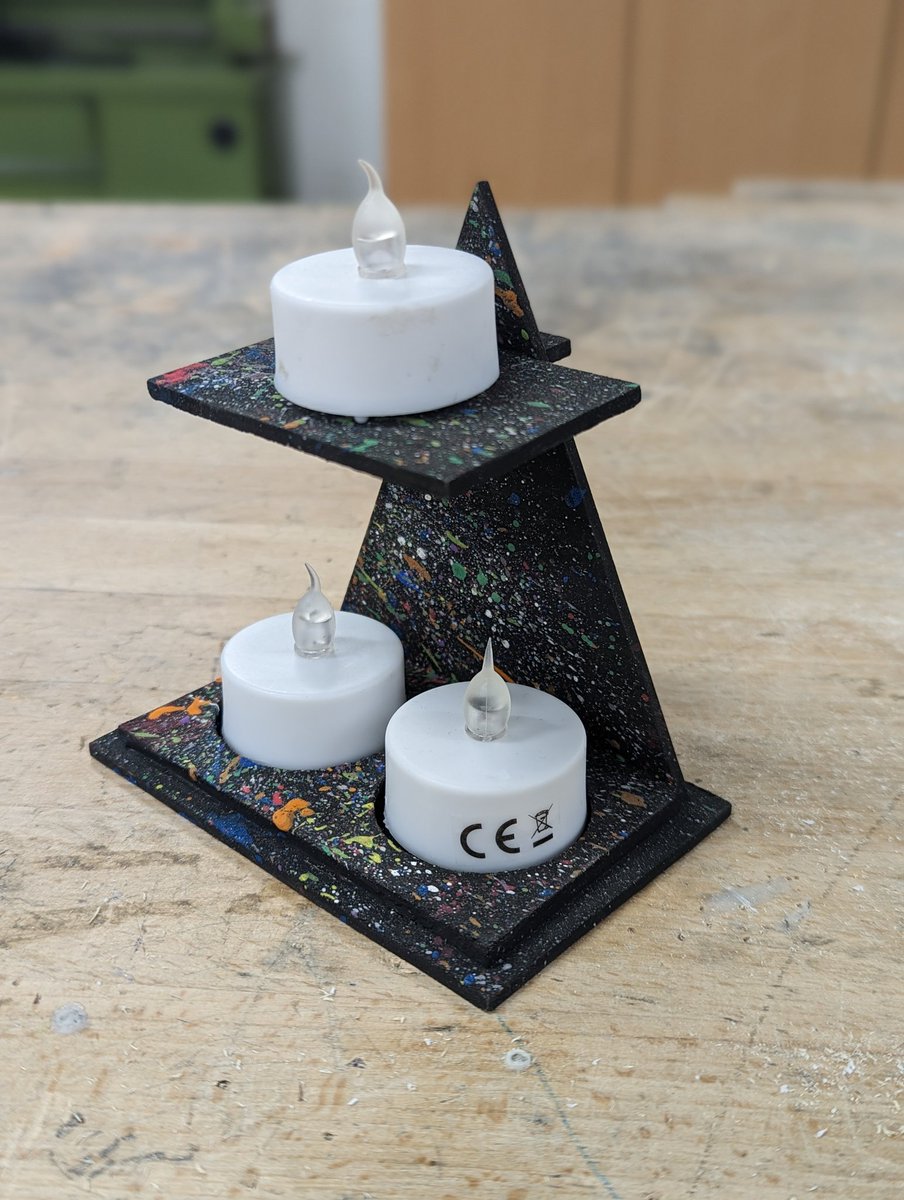 MrsWalkerDET's tweet photo. Got some finished D+M tealight holders, used them as a discussion point for how we can be happy with what we made but how do we raise our game next year to achieve N4/N5 levels of complexity, quality and creativity @WCHSTechnology https://t.co/jCdUf6D1jP