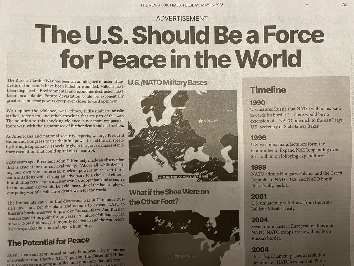 We're calling for a peaceful end to the war in Ukraine. It's time for America to use its power for diplomacy.