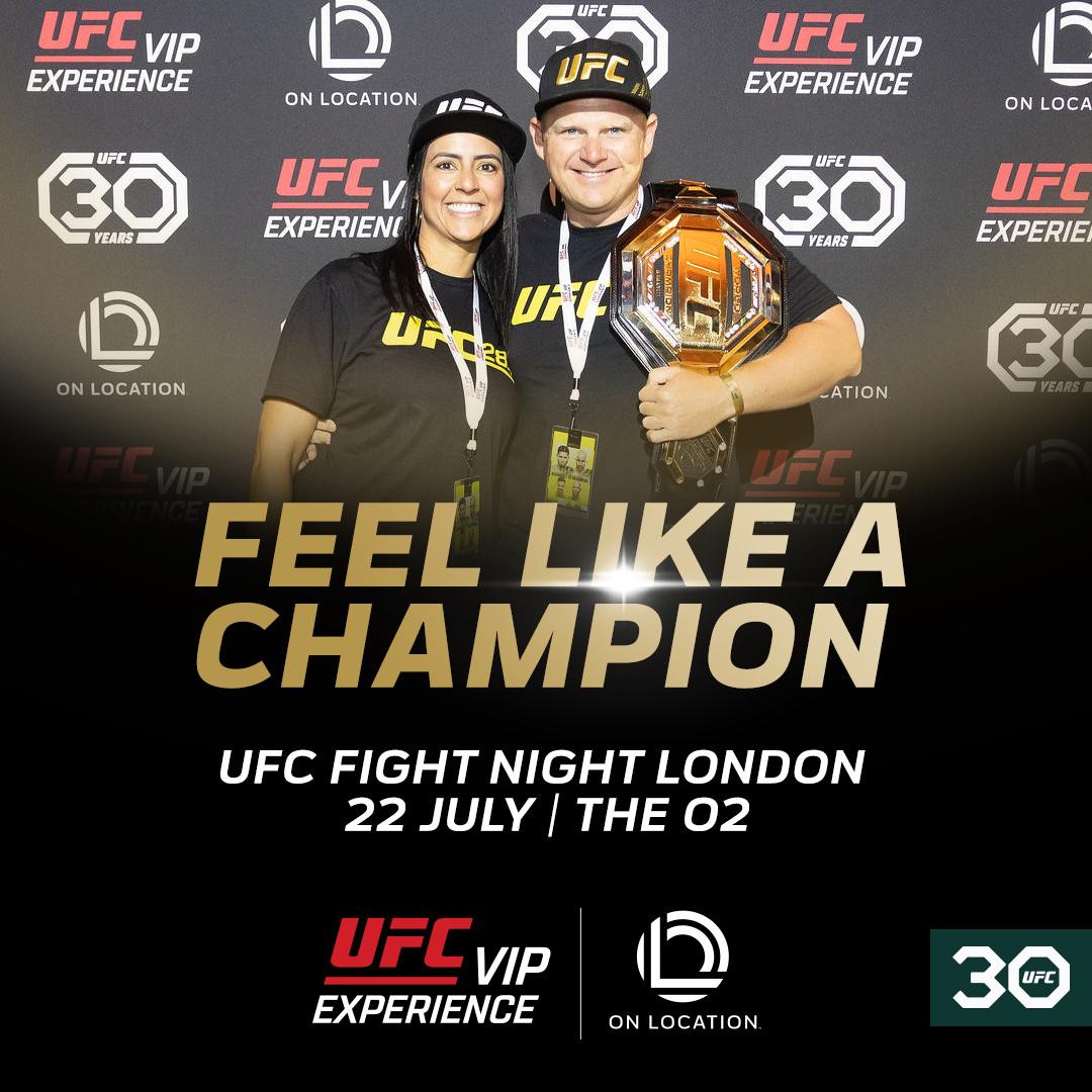 An unforgettable #UFCLondon experience...guaranteed 🙌

Get #UFCVIPExperience ticket packages via @onlocationexp to ensure your seat right now ⤵️

🎫 UFCVIP.com