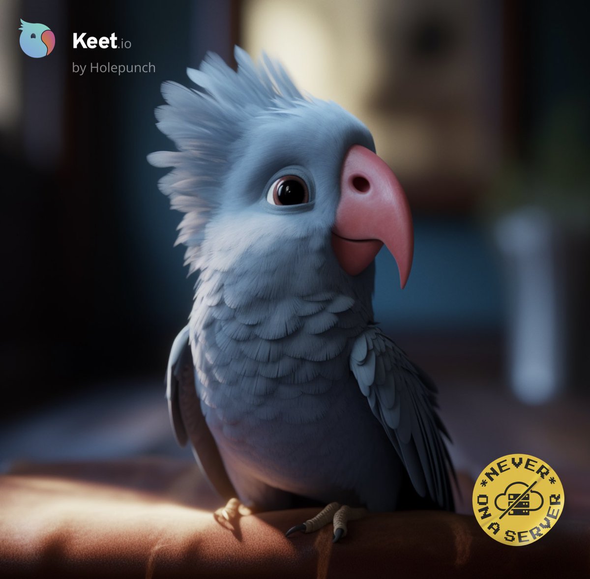 Keet is a 🍐Peer-to-Peer Chat App. 
No Servers, No Middleman. 

You are in full control of your data. 

Try it👉 Keet.io