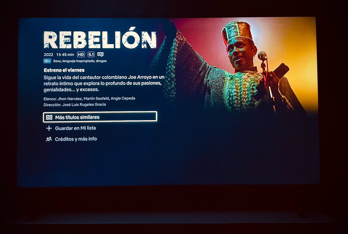 Este viernes 19 de mayo en <a href="/NetflixLAT/">Netflix Latinoamérica</a> se estrena #Rebeliónlapelícula, mi primer guion e historia e idea original para cine. Véanla, compártanla y si les suena, recomiéndenla. #SúmatealaRebelión
