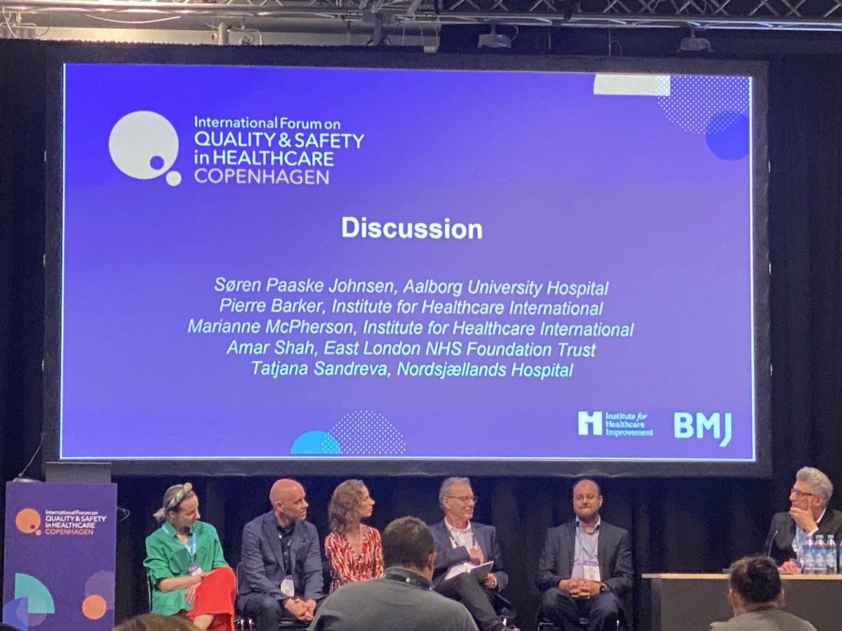 Excellent presentations and panel today at #Quality2023 on Improvement Science by <a href="/mariannephd/">Marianne McPherson</a> <a href="/TSandreva/">Tatjana Sandreva</a> <a href="/DrAmarShah/">Amar Shah</a>. Registries, theories, rigour, process evaluation. Very interested in the content, especially regarding frameworks and theories as taught by <a href="/QueensuHQ/">Queen's Health Quality Programs</a> professors