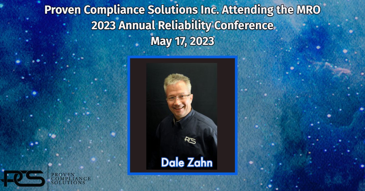proven_inc's tweet photo. PCS team member Dale Zahn will be attending the May 17, 2023, MRO Annual Reliability Conference in St. Paul, MN. Dale is looking forward to attending the conference and connecting with industry colleagues. If you are also attending, please be sure to say hello. https://t.co/0MtKtx7R1m