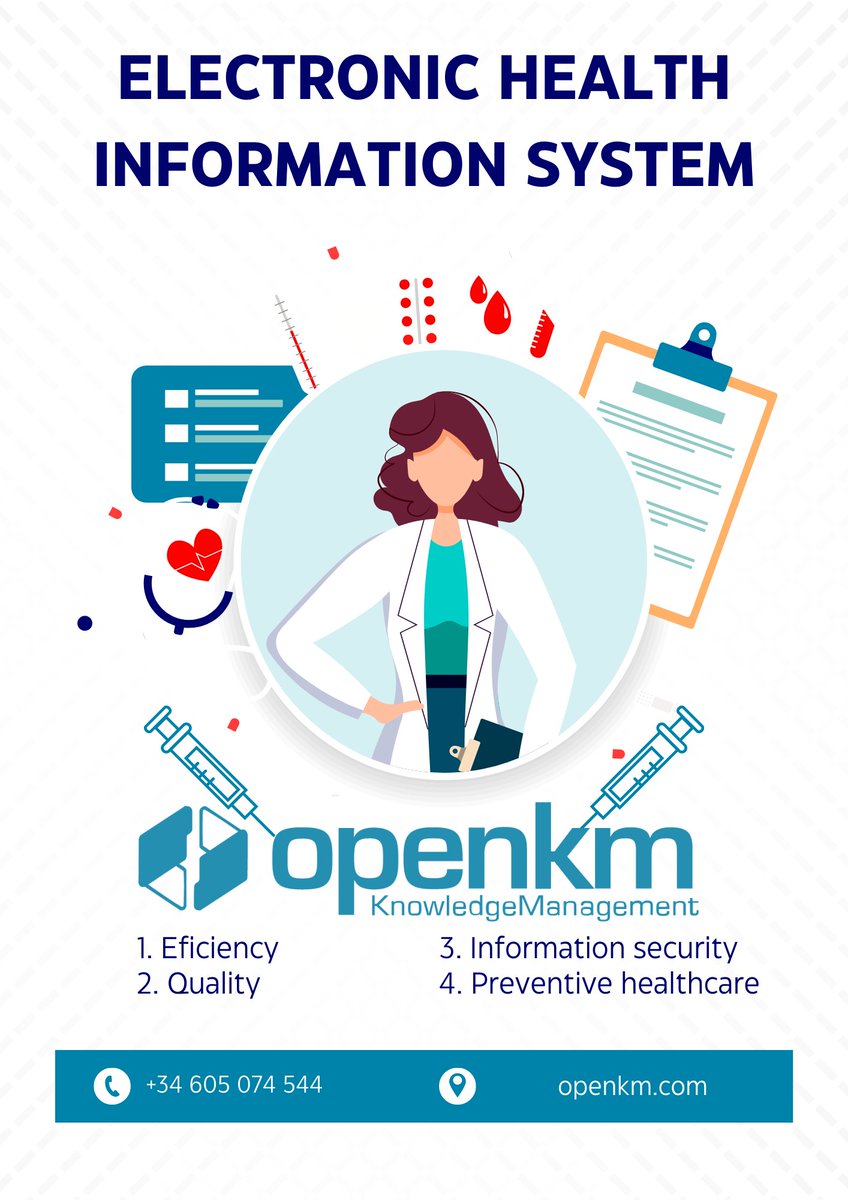 openkm's tweet image. #electronichealthinformationsystem #EHR
openkm.com/blog/electroni…
#Documentmanagementsoftware plays a fundamental role in the #digitaltransformation of the #healthcare sector, offering #innovativesolutions that improve the #carequality, #healthdatasecurity, &the #patientexperience