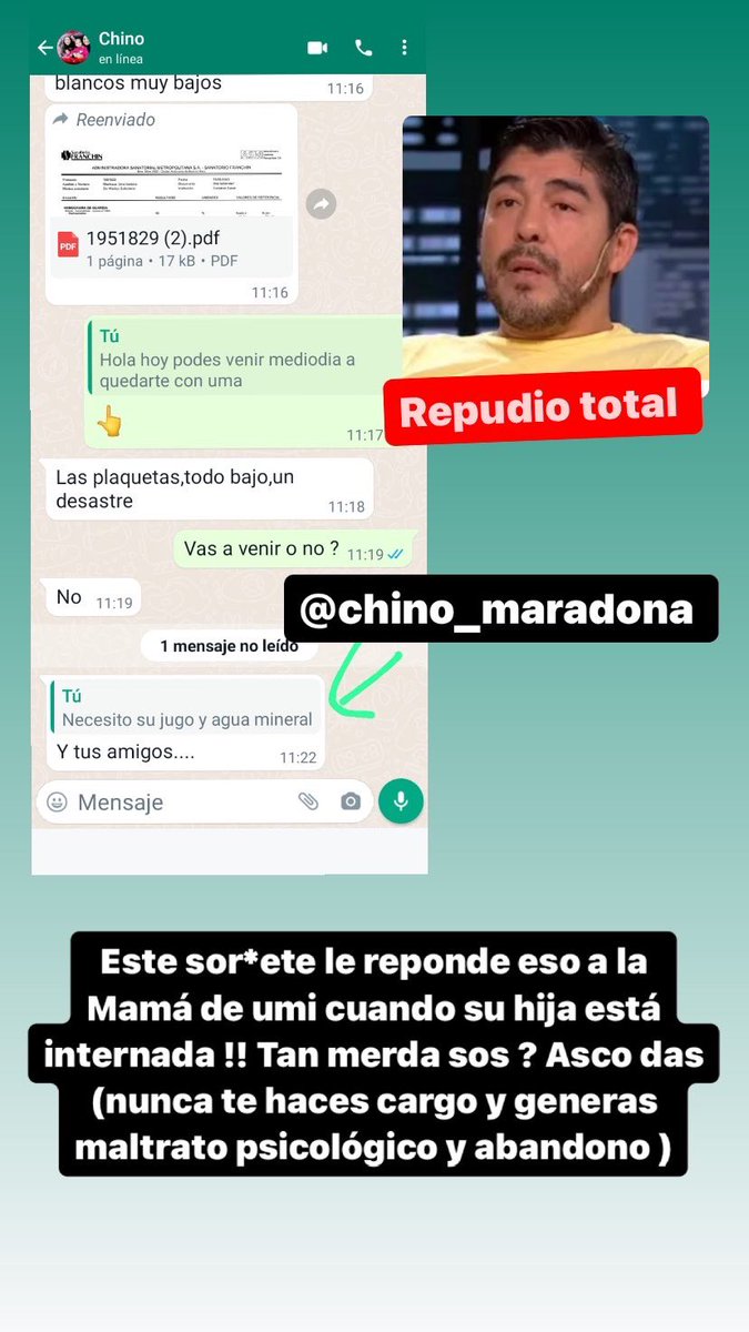 Detestable el daño que genera sobre su hija y la madre ! Repudio total a este tipo <a href="/cinthifernandez/">Cinthia Fernandez</a> <a href="/_MarcelaTauro/">Marcela Tauro</a>