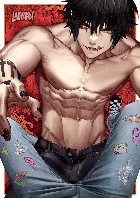 Shirtless emo boys I guess 