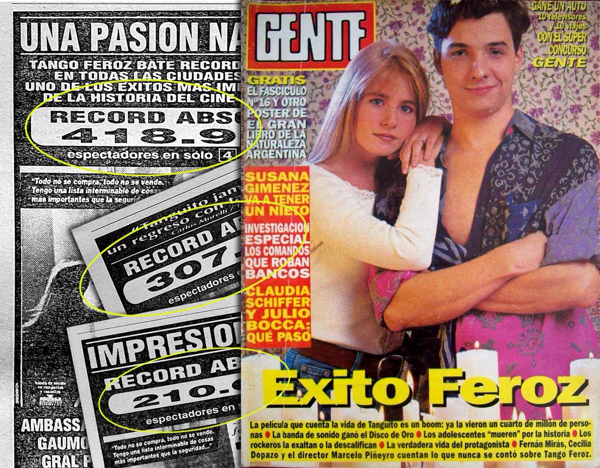 El tema de la semana #Hace30años era el éxito descomunal, inesperado, inexplicable de 'Tango Feroz'. 
#EstaSemana #En1993