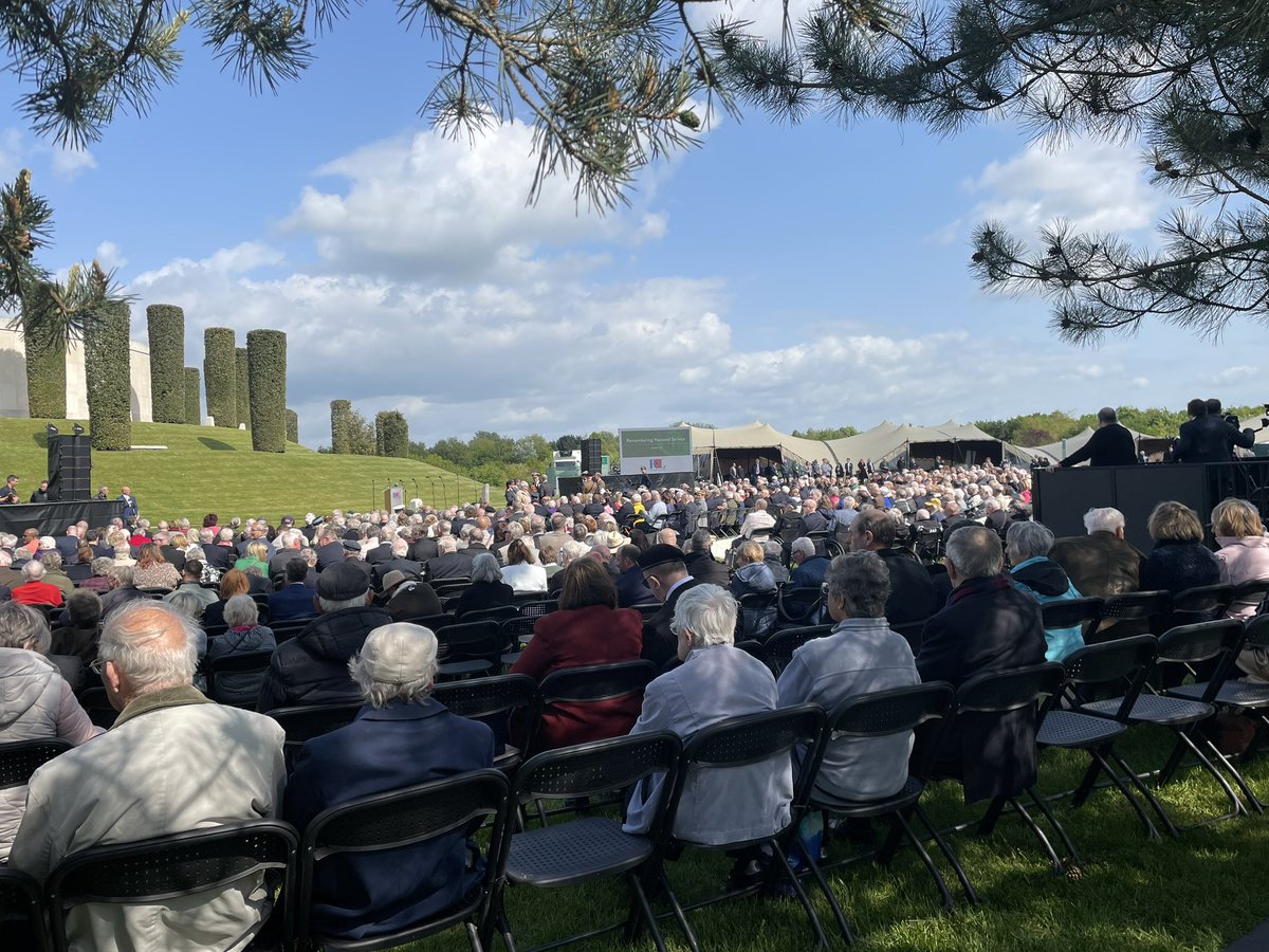 PoppyLegion's tweet photo. As the ceremony for our National Service event @Nat_Mem_Arb is about to start, guests including HRH Princess Anne, The Princess Royal, take their seats. https://t.co/bLj477cZUM