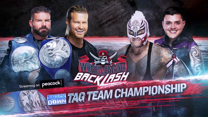 5/16/2021

Rey & Dominik Mysterio defeated Dolph Ziggler & Robert Roode to become the new SmackDown Tag Team Champions at Backlash from the Yuengling Center in Tampa, Florida.

#WWE #Backlash #ReyMysterio #DominikMysterio #DolphZiggler #RobertRoode #SmackDownTagTeamChampionship https://t.co/0OJDob7lwy